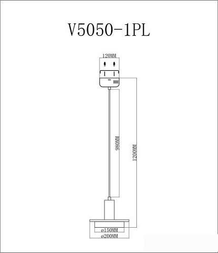 Подвесная люстра Moderli Solumn V5050-1PL