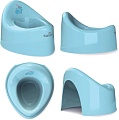 Детский горшок Kidwick Ракушка KW030201 (голубой)