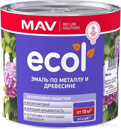 MAV Ecol ПФ-115 С 11 кг (белый матовый)