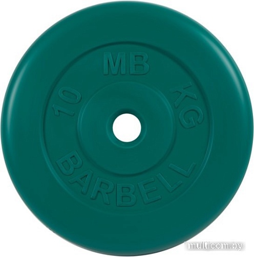 MB Barbell Стандарт 31 мм (1x10 кг, зеленый)