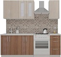 Кухня ВерсоМебель ВерсоЛайн 1-1.6 (ясень шимо светлый/ясень шимо темный)