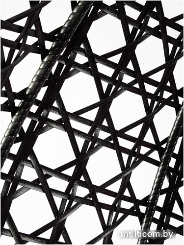 Подвесное кресло M-Group Для двоих Люкс 11510402 (черный ротанг/бордовая подушка)