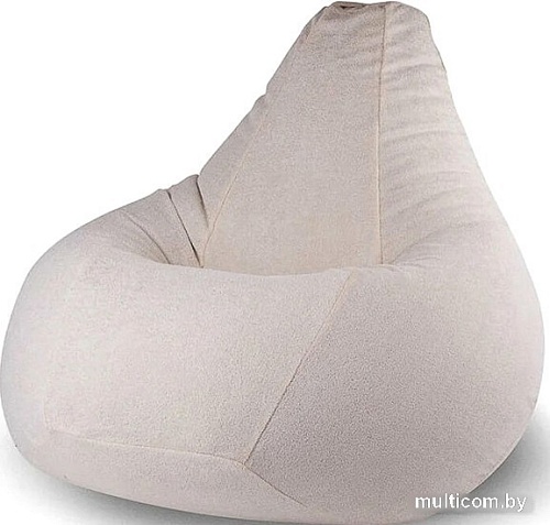 Кресло-мешок Sled Велюр 110x110x160 (белый)