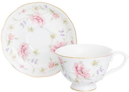Чашка с блюдцем Elan Gallery Диана 740272