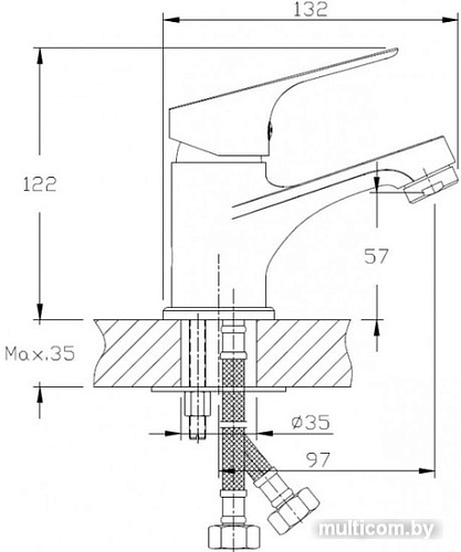 Смеситель Zollen Regen RE53613822