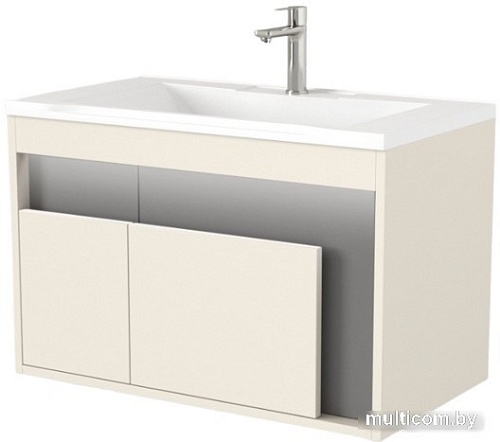 Дабер Тумба под умывальник 016 WeltWasser Deilbach 7517-80 Т16.8W.0.19_light (с подсветкой, бежевый/серый)