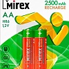 Аккумуляторы Mirex AA 2500mAh 2 шт HR6-25-E2
