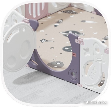 Игровой манеж UNIX kids SUPREME Space 200x240 Rose