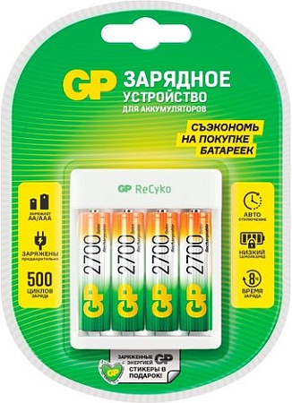 Аккумуляторы + зарядное GP Е411-270AAHCCS-2CR1