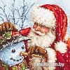 Набор для вышивания Letistitch Санта Клаус и снеговик