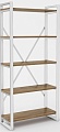 Стеллаж Hype Mebel Стандарт-2 50x200 (белый/дуб галифакс олово)