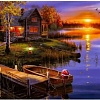 Алмазная мозаика Darvish Домик у озера на закате DV-9516-9