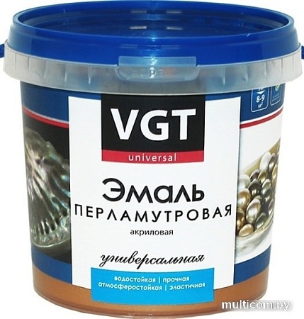 Эмаль VGT ВД-АК-1179 универсальная перламутровая (жемчуг, 1 кг)