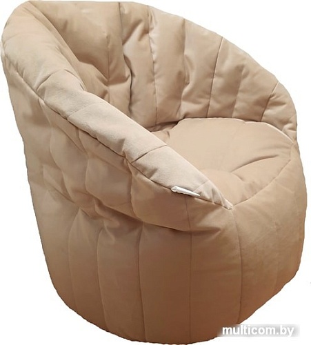 Кресло-мешок LoftyHome Энджой XL (велюр, бежевый)