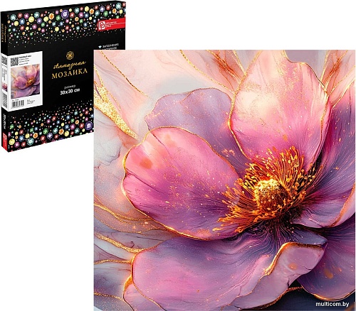 Алмазная мозаика Феникс+ Розовый мак 71430