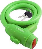 Тросовый велосипедный замок Нора-М №33 (ф8x1000мм, зеленый)