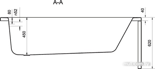 Ванна Cersanit Nike 170x70