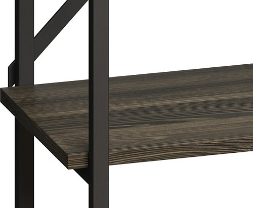 Стеллаж LoftyHome Бервин Рант 160 (серый/черный)