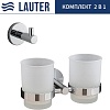 Набор аксессуаров для ванной Lauter 21SH72081 + 21SH72091 (Chrome, 2 предмета)