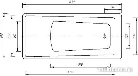 Ванна Aquatek Либра 150x70