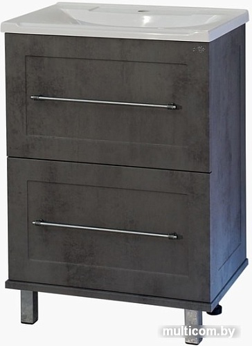 Misty Тумба под умывальник Марта 60 (напольная, темный бетон)