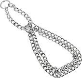 Ошейник-полуудавка Каскад Classic двухрядная 2.5 мм 50 см 21450252 (серебристый)