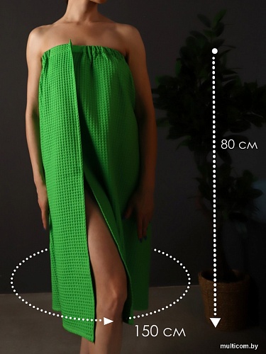 Накидка для бани Текстильный городок П2067 (зеленый)