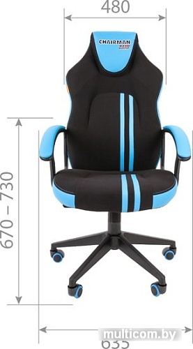 Кресло CHAIRMAN Game 26 (черный/красный)