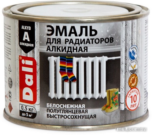 Эмаль Dali Для радиаторов 0.5 кг (алкидная)