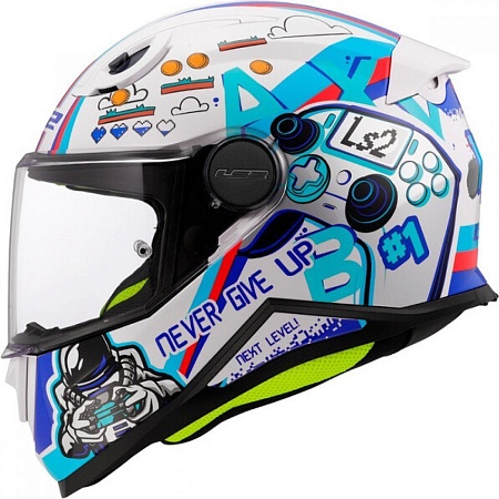 Мотошлем LS2 FF812 Kid Next Level (M, белый)