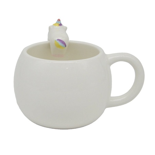 Кружка Mandarin Decor Единорог D21C210372-400W (белый)