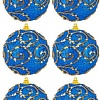 Елочная игрушка Elan Gallery Вензеля 970098 (6 шт, синий)