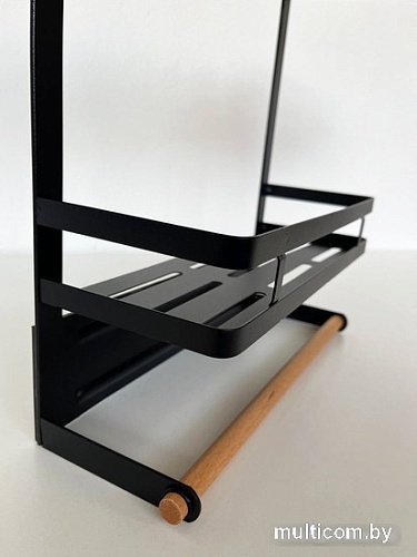 Вешалка кухонная Happy Home На холодильник HH-042 (черный)