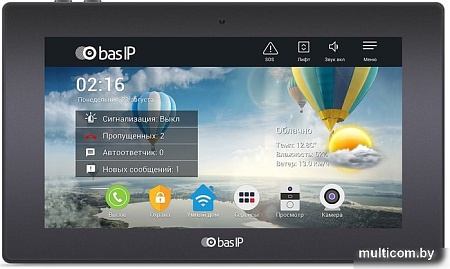 Видеодомофон BAS-IP AK-10 (черный)