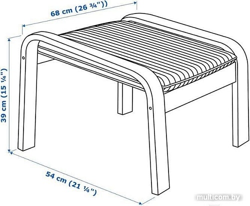 Пуфик Ikea Поэнг 993.028.19