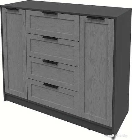 Тумба Интерлиния Концепт Тренд КТ-Т120 (антрацит/дуб серый)