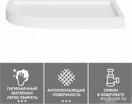 Душевой поддон Abber AD3E120 R 120х90