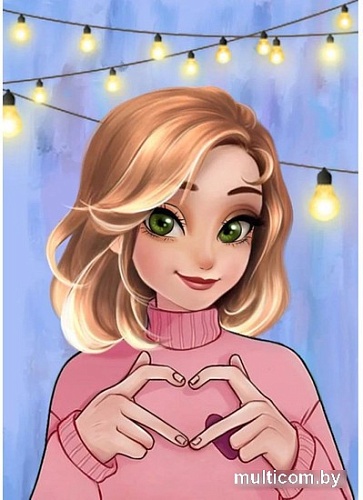 Алмазная мозаика ArtCity Очаровательная девушка VAC003