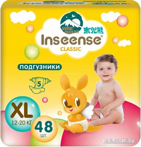 Трусики-подгузники Inseense Classic XL 12-20 кг InsCXL48Yel (48 шт)