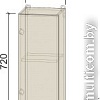 Шкаф навесной Интерлиния Компо ВШ30-720-1дв (шимо светлый)