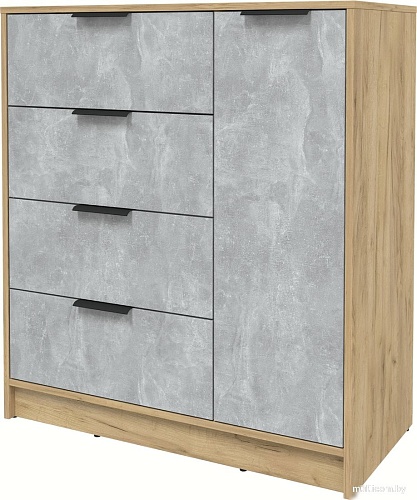 Тумба Интерлиния Концепт КТ-Т90 (бетон/дуб золотой)