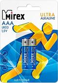 Батарейки Mirex Ultra Alkaline AAA 2 шт LR03-E2