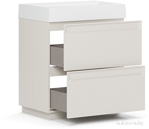 Belux Тумба под умывальник Базель Н 70-02 (180, светлый миндаль матовый)