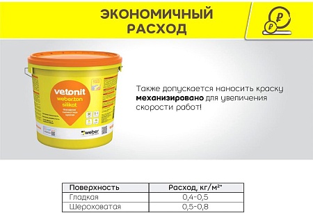 Vetonit Weber фасадная силикатная RAL 7047 25 кг (серый)
