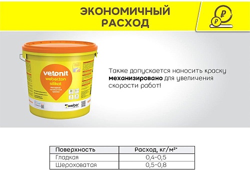 Vetonit Weber фасадная силикатная RAL 7047 25 кг (серый)