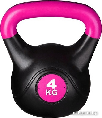 Гиря Indigo IN125 4 кг (черный/розовый)