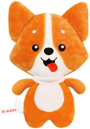 Игрушка-грелка Мякиши Разогрелка Корги с вишневыми косточками