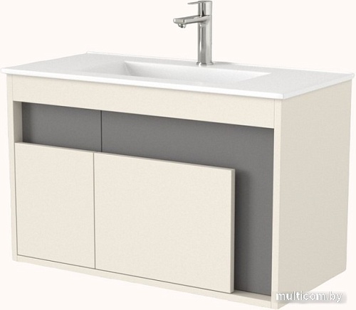 Дабер Тумба под умывальник 016 WeltWasser Deilbach 7517-80 Т16.8W.0.19 (бежевый/серый)