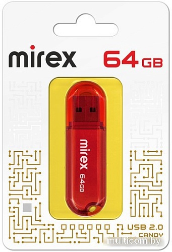 USB Flash Mirex Candy 64GB (красный)