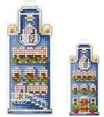 Набор для вышивания Сделай своими руками Домики. Синий домик Д-18С